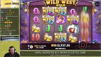 WILD WEST GOLD ★ HUGE BONUS ★ VIHISLOTS TWITCH STREAM