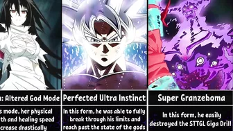 The Most Powerful Forms of Anime Characters