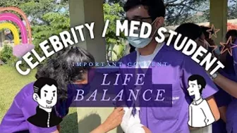 Balancing life as a celebrity + medical student ????????????‍⚕️