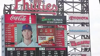 Action News anchor Jim Gardner throws out first pitch at Phillies games