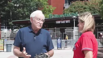 Action News anchor Jim Gardner throws out first pitch at Phillies games