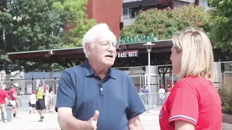 Action News anchor Jim Gardner throws out first pitch at Phillies games