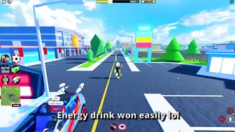 Energy Drink vs Tesla Roadster & Model 3 Reversing in Roblox Jailbreak