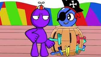 Rainbow Friends Play Pop up Pirate !!! | Roblox Rainbow Friends Animation