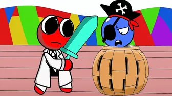 Rainbow Friends Play Pop up Pirate !!! | Roblox Rainbow Friends Animation