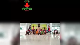 navjeevan yoga kendra rhythmic yoga #yoga #yogadance #rythmicgymnastics #shilpashetty #yogadance