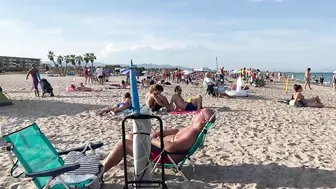 Badalona Beach - Barcelona Spain - Beach Walk - August 2022