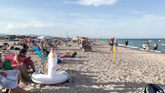 Badalona Beach - Barcelona Spain - Beach Walk - August 2022