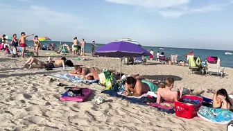 Badalona Beach - Barcelona Spain - Beach Walk - August 2022