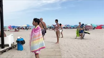 Badalona Beach - Barcelona Spain - Beach Walk - August 2022