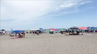 Badalona Beach - Barcelona Spain - Beach Walk - August 2022