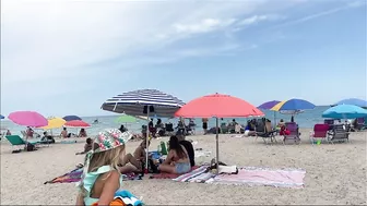 Badalona Beach - Barcelona Spain - Beach Walk - August 2022