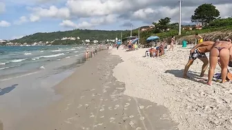 [Brazil Beach Walk] Beach Walk BIG DAY in Jurerê Beach,????Florianópolis, Brazil | 4K