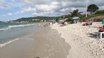 [Brazil Beach Walk] Beach Walk BIG DAY in Jurerê Beach,????Florianópolis, Brazil | 4K