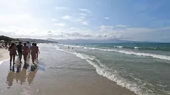 [Brazil Beach Walk] Beach Walk BIG DAY in Jurerê Beach,????Florianópolis, Brazil | 4K