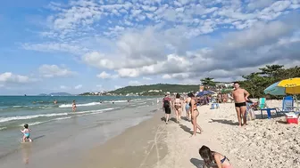 [Brazil Beach Walk] Beach Walk BIG DAY in Jurerê Beach,????Florianópolis, Brazil | 4K