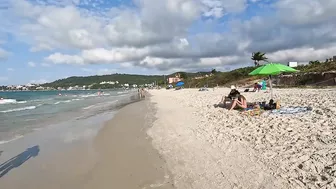 [Brazil Beach Walk] Beach Walk BIG DAY in Jurerê Beach,????Florianópolis, Brazil | 4K