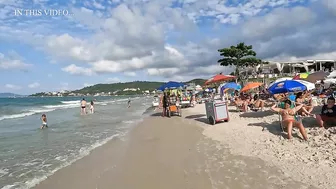 [Brazil Beach Walk] Beach Walk BIG DAY in Jurerê Beach,????Florianópolis, Brazil | 4K