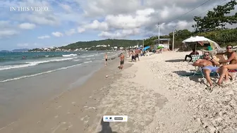 [Brazil Beach Walk] Beach Walk BIG DAY in Jurerê Beach,????Florianópolis, Brazil | 4K