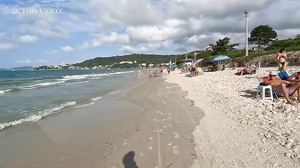 [Brazil Beach Walk] Beach Walk BIG DAY in Jurerê Beach,????Florianópolis, Brazil | 4K