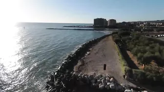 La spiaggia di #silvimarina con #djimini3pro e #djifpv