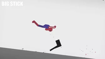 Spiderman vs Stickman | Stickman Dismounting funny moments | Best Falls