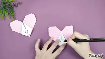 Heart With A Cute Rabbit Shape | DIY Funny Fingers