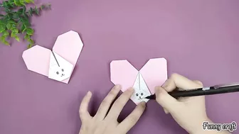 Heart With A Cute Rabbit Shape | DIY Funny Fingers