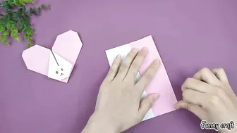 Heart With A Cute Rabbit Shape | DIY Funny Fingers