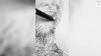 Artist Creates Incredible Celebrity Portraits Using Scribbles