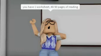 When your teacher is a karen (meme) ROBLOX