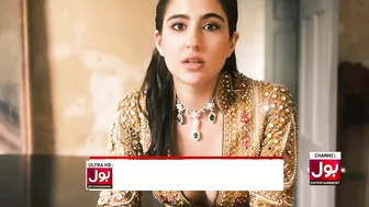 Sara Ali Khan Models For Pakistani Designer | Mohsin Naveed Ranjha Dress | Bollywood Actress | BOL