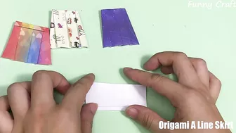 How To Make Origami A Line Skirt Easily | DIY With Funny Fingers