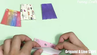 How To Make Origami A Line Skirt Easily | DIY With Funny Fingers