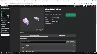 Novos itens Grátis!! [Cloud Hair Clips, Holo Hat, Headpiece] Roblox Evento NARS Color Quest