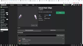 Novos itens Grátis!! [Cloud Hair Clips, Holo Hat, Headpiece] Roblox Evento NARS Color Quest