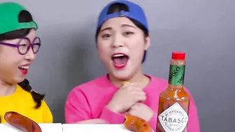 Fried Chicken Spicy Fire Sauce Challenge DONA