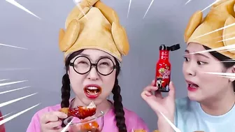 Fried Chicken Spicy Fire Sauce Challenge DONA