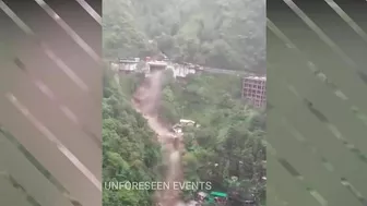 Uttarakhand Flood And Landslide Compilation : Mother nature angry caught on camera