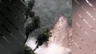 Uttarakhand Flood And Landslide Compilation : Mother nature angry caught on camera