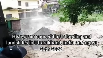 Uttarakhand Flood And Landslide Compilation : Mother nature angry caught on camera