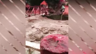 Uttarakhand Flood And Landslide Compilation : Mother nature angry caught on camera