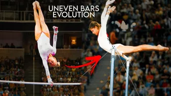 The Evolution of The Uneven Bars | 1930-2022 Gymnastics Compilation!