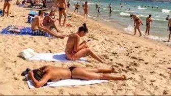 WALK BEACH | HOT SUMMER 2022 | SEA, SUN, SAND | BEAUTIFUL GIRLS N WOMEN ON THE BEACH #4