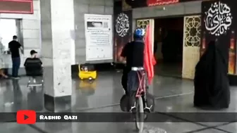 A cyclist travel from Iran to Karbala