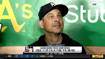 Aaron Boone on big games from Judge and Cole