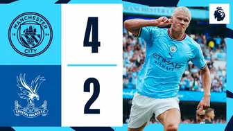 Highlights! | Man City 4-2 Crystal Palace | Haaland scores first hat-trick for City!