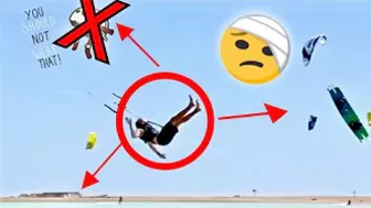 You SHOULD WEAR a HELMET _ Kiteboarders advice _ Kitesurf Crash Compilation