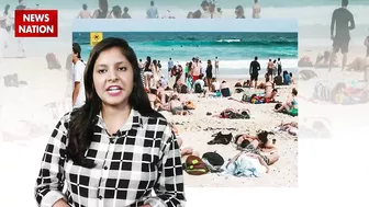 bikni girls on beach : बिकनी पहनी लड़कियों के बीच लहंगे वाली लड़की ने किया कमाल। lahnga girl beach