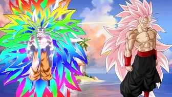 Who is stronger / goku ssj rainbow + infinity rainbow / 1M Views GOAL ???? /Thank you so much????/ANIME X